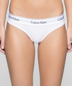 Calvin Klein Nohavičky Tangá Modern Cotton F3786E biele