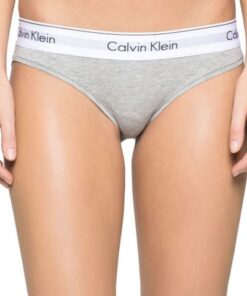 Calvin Klein Nohavičky Bikiny Modern Cotton F3787E šedé